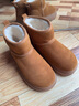 百麗（Belle）周雨彤同款暖墩墩雪地靴女25冬新商場(chǎng)款厚底增高短靴E6C1DDD5預售 棕色-低筒 37 曬單實(shí)拍圖