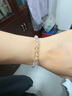 老鳳祥 優(yōu)級海藍寶手串女國風(fēng)白水晶手鏈手環(huán)實用生日禮物女生送女友 【京東八倉發(fā)貨】*當/次日達-輕奢優(yōu)級海藍寶手串 8mm（單珠直徑） 曬單實拍圖