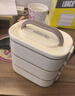 ymer多層保溫飯盒上班族小學(xué)生可微波爐加熱專(zhuān)用便當盒帶飯桶打包餐盒 曬單實(shí)拍圖