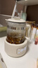 摩飛電器（Morphyrichards）全玻璃養生壺家用燒水壺多段控溫電熱水壺極速風(fēng)冷恒溫壺沖奶泡奶機MR5602 1.2L 椰奶白 曬單實(shí)拍圖