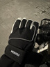 MINISO滑雪手套男士冬季騎行防寒保暖登山加厚加絨手機觸屏防滑棉手套女 黑色-男【防寒/保暖/可觸屏】 曬單實(shí)拍圖