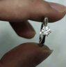 鉆途人工培育鉆石一克拉鉆戒VVS2求婚戒指微鑲小鉆結婚生日情人節禮物 2克拉莫桑鉆戒/D級/3EX/VVS1 開(kāi)口（可調節大?。?曬單實(shí)拍圖