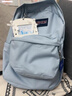 JANSPORT杰斯伯雙肩包男背書(shū)包女休閑學(xué)生校園 47LW7G7 霧霾藍 曬單實(shí)拍圖