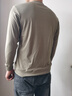 貓人【羊毛萊賽爾】中高領(lǐng)打底衫男士秋冬新款黑色薄款保暖長袖針織衫 曬單實拍圖