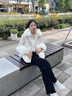 依纓冬季新款韓版毛毛外套時(shí)尚穿搭網(wǎng)紅氣質(zhì)加厚百搭寬松顯瘦女士上衣 貴族白 加厚 升級加厚 M 建議90-110斤 曬單實(shí)拍圖