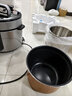 美的（Midea）電壓力鍋電高壓鍋高壓電飯鍋微壓電飯煲6升0涂層304不銹鋼不粘家用加深雙內膽3-12人煲湯燉肉煮飯 【少鹽提鮮】0涂層不銹鋼 6L 曬單實(shí)拍圖