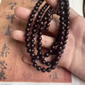 蔓笙小葉紫檀手串男佛珠手鏈108顆老料血檀木高油文玩串珠男女手把件 8mm【盤(pán)玩布袋】 曬單實(shí)拍圖