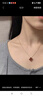 法梵希輕奢四葉草項鏈女玫瑰金女士珠寶首飾品情人節正品禮物送女友老婆 四葉草紅瑪瑙項鏈 曬單實(shí)拍圖