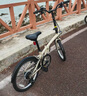 迪卡儂折疊車(chē)T120成人通勤自行車(chē)6級變速20寸輕便單車(chē)淺白堊灰-4588488 曬單實(shí)拍圖