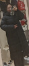 三彩【95白鵝絨】2025冬季新款鵝絨服長(cháng)款羽絨服防水被子服S 烏黑色 S 155/80A 曬單實(shí)拍圖