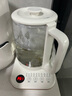 AUX奧克斯養生壺煮茶壺燒水壺電熱水壺開(kāi)水壺恒溫玻璃花茶壺暖奶器24H保溫1.8L家用辦公室小型【國家補貼】 奶白色【304不銹鋼】 1.8L 曬單實(shí)拍圖