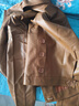 啄木鳥(niǎo)（TUCANO）25新款洋氣春秋短款皮衣女裝翻領(lǐng)女士休閑外套時(shí)尚皮夾克機車(chē)百搭 棕色紐扣 273款 2XL 115-130斤 曬單實(shí)拍圖