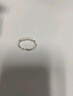 潮宏基淡水珍珠S925銀戒指碎碎銀女銀飾手飾送女友生日禮物 多珍珠款 曬單實(shí)拍圖