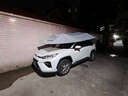 邁牛（MYNEW）全自動(dòng)防曬車(chē)衣車(chē)罩 遮陽(yáng)罩智能遙控收縮車(chē)蓬車(chē)頂折疊傘suv車(chē)棚 5.2米 半自動(dòng)銀色 曬單實(shí)拍圖