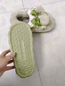 QYCKABY踩屎感棉拖鞋女士冬季2025新款包跟室內家居防滑厚底加絨保暖棉鞋 綠色【包跟保暖款】 38-39 正碼 曬單實(shí)拍圖