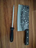 菜板菜刀廚房全套刀具不銹鋼鋒利切菜刀切片竹木家用廚具套裝組合 【店主推薦 嶄切兩用】粉精鋼菜刀磨刀棒 曬單實(shí)拍圖
