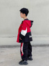 WVD奧特曼衣服男童加絨沖鋒衣套裝2025新款兒童潮酷加厚棉服冬裝外套 紅色 90 CM建議身高85CM左右 曬單實(shí)拍圖