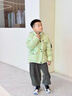 G.DUCKKIDS品牌童裝兒童羽絨服女童防寒服5-12歲女孩洋氣冬裝中大童羽絨外套 黃綠 150 曬單實(shí)拍圖