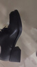 ZHR英倫單鞋女粗跟系帶英倫風(fēng)女鞋通勤舒適樂(lè )福鞋女 AH565 黑色 37  曬單實(shí)拍圖