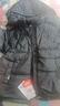 鴨鴨鴨鴨童裝兒童羽絨服男童中長(zhǎng)款2024新款中大童洋氣冬季外套 黑色 170 曬單實(shí)拍圖