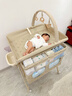 babypods尿布臺嬰兒護理臺新生兒按摩撫觸臺可折疊移動(dòng)嬰兒床寶寶洗澡臺 折疊尿布臺+雙層收納籃+收納筐+水盆+隔尿墊+安撫玩具 曬單實(shí)拍圖