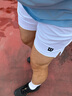威爾勝（Wilson）官方夏季男士VOLLEY彈力抽繩輕薄短褲運動(dòng)梭織網(wǎng)球褲 WM00274331WTA-亮白色 M /175/84A 曬單實(shí)拍圖