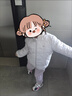 戴維貝拉（DAVE＆BELLA）兒童棉服女童上衣三防夾棉內膽中大童棉衣冬裝新款寶寶衣服 灰紫色【現貨】 130 cm（建議身高120-130cm） 曬單實(shí)拍圖