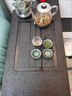 柯諾適家茶臺茶幾客廳沙發(fā)邊幾現代輕奢火燒石茶桌移動(dòng)茶幾折疊邊幾茶水柜 多功能茶臺-胡桃灰色【帶2凳】 曬單實(shí)拍圖