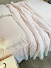 法式輕奢公主風(fēng)牛奶絨四件套冬季雕花被套保暖加厚珊瑚絨床裙床蓋 醉花間-奶杏白 【法式雕花高密牛奶絨】 1.5米床裙款（適合被芯200*230） 曬單實(shí)拍圖