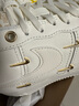 耐克NIKE板鞋女空軍一號 AIR FORCE 1運動(dòng)鞋FV3654-111帆白39 曬單實(shí)拍圖