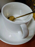 友來(lái)福陶瓷咖啡杯 歐式簡(jiǎn)約白色拉花咖啡杯套裝220ml大容量馬克杯 曬單實(shí)拍圖