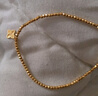 周六福小花5G工藝黃金手鏈女足金生日禮物計價(jià)A1916020 約2.08g 16cm 曬單實(shí)拍圖