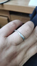 中國黃金（CHINA GOLD）莫比烏斯情侶戒指女對戒男戒女戒足銀999生日禮物送女友女朋友 曬單實(shí)拍圖
