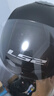 LS2新款摩托車(chē)頭盔四分三盔電動(dòng)助力車(chē)四季大尾翼大碼男女半盔OF608 啞黑 XL(建議57-58CM) 曬單實(shí)拍圖
