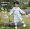 威爾貝魯（WELLBER）嬰兒睡袋1-3歲前6后4寶寶竹棉紗布分腿睡衣兒童春秋 林間熊貓M 曬單實(shí)拍圖