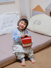 威爾貝魯（WELLBER）恒溫睡袋嬰幼兒1-3歲竹棉睡衣秋冬兒童寶寶防踢被子薄夾棉 夢境L 曬單實(shí)拍圖