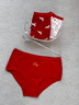 巴拉巴拉（BALABALA）【balaOne】巴拉巴拉女童內褲棉兒童三角短褲不夾PP三條裝抗菌襠 紅白色調00361 165 曬單實(shí)拍圖