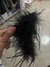 丹琴超仙鴕鳥(niǎo)羽毛發(fā)夾抓夾大號后腦勺新款盤(pán)發(fā)鯊魚(yú)高級夾子發(fā)卡頭飾 黑色羽毛13厘米【高級主流色】 曬單實(shí)拍圖