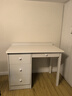 美怡軒實(shí)木書(shū)桌書(shū)柜一體學(xué)生電腦桌簡(jiǎn)約家用辦公桌臥室寫(xiě)字桌兒童學(xué)習桌 象牙白色#單書(shū)桌【帶儲物柜】 100cm*60cm*75cm 曬單實(shí)拍圖