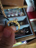 中鑫珠寶人生一克拉黃金鉆戒足金鑲嵌鋯石蕾絲公主戒指求婚結(jié)婚女戒 金重4.17克（16圈號） 曬單實拍圖