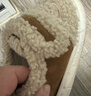 巴拉巴拉羊羔絨兒童棉鞋2025新款冬季男孩舒適加厚毛絨拖鞋戶(hù)外保暖親子鞋 曬單實(shí)拍圖