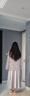 尚都比拉優(yōu)雅國風(fēng)套裝女秋季圓領(lǐng)斜襟盤(pán)扣上衣配V領(lǐng)緞感吊帶連衣裙兩件套 曬單實(shí)拍圖