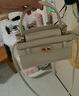 CHARLES&KEITH鱷魚(yú)紋凱莉包手提斜挎婚包包女包生日禮物CK2-50270880-1 Ivory象牙色 S 曬單實(shí)拍圖