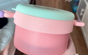 babycare兒童餐具輔食碗注水保溫碗不銹鋼叉勺寶寶吃飯喝水?huà)雰褐軞q禮盒粉 曬單實(shí)拍圖