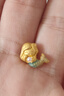 周大生腕美海洋系列黃金珍珠轉(zhuǎn)運珠熒光琺瑯美人魚尾生日禮物送女友 美人魚轉(zhuǎn)運珠(不配皮繩和熒光燈)1.1g 曬單實拍圖