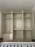 全友家居現代簡(jiǎn)約風(fēng)家具四門(mén)成品大衣柜臥室家用衣柜衣櫥收納儲物柜 米白|六門(mén)衣柜 圓弧邊+分段儲物+2.4m加高設計 曬單實(shí)拍圖