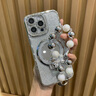 skingcond水鉆鏡子蘋(píng)果16promax手機殼iPhone15全包14閃粉13防摔12軟11 【太空銀】邊框美鉆鏡子磁吸殼 iPhone 16 plus 曬單實(shí)拍圖