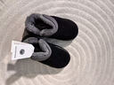 海瀾之家（HLA）高幫保暖全包跟棉拖鞋男士秋冬季新款家居加厚毛絨保暖情侶棉鞋 經(jīng)典黑 40-41 【適合39-40碼腳】 曬單實(shí)拍圖