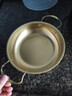 【韓劇同款】加厚不銹鋼干鍋海鮮鍋火鍋金色平底淺鍋雙耳鍋泡面鍋 迷你款17cm【金色】雙柄湯鍋 曬單實(shí)拍圖