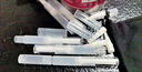 爐甘石分裝筆一次性便攜針管分裝瓶香水精油粉底液青草膏針管瓶筆 （毛刷頭+硅膠頭+植絨頭）5ml 曬單實(shí)拍圖